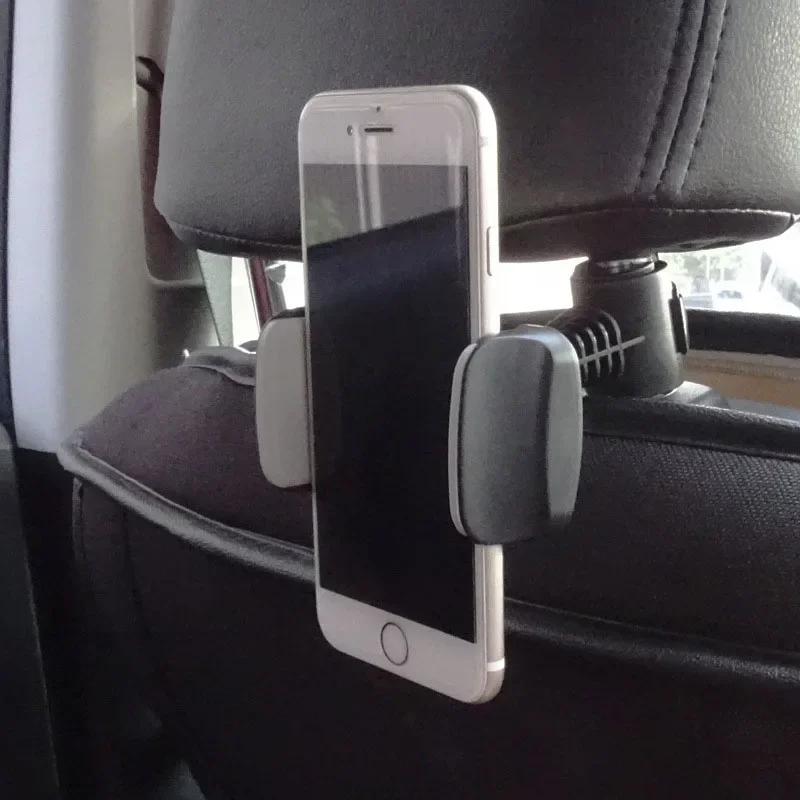 Universeller Auto-Rücksitz-Handyhalter 360-Grad-Drehung ABS-Kopfstütze Verstellbar Handy Schwarz Halterung Halter Werkzeuge