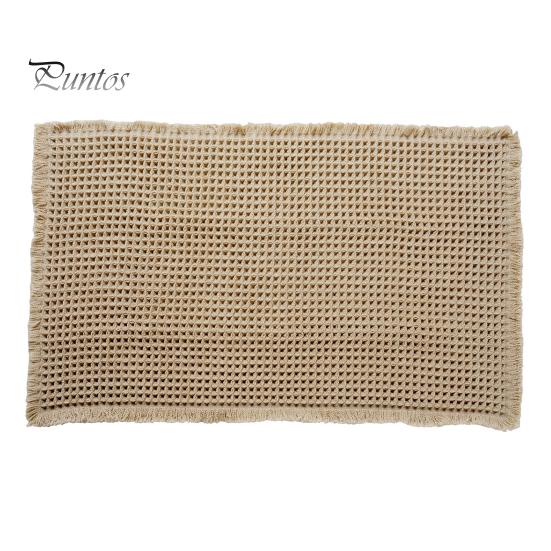 

Нескользящий коврик для ванной комнаты, быстро впитывающий, быстросохнущий, однотонный, 3D, вафельная текстура, многоцелевой, для спальни, раковины, кухни, ковер S коричневый