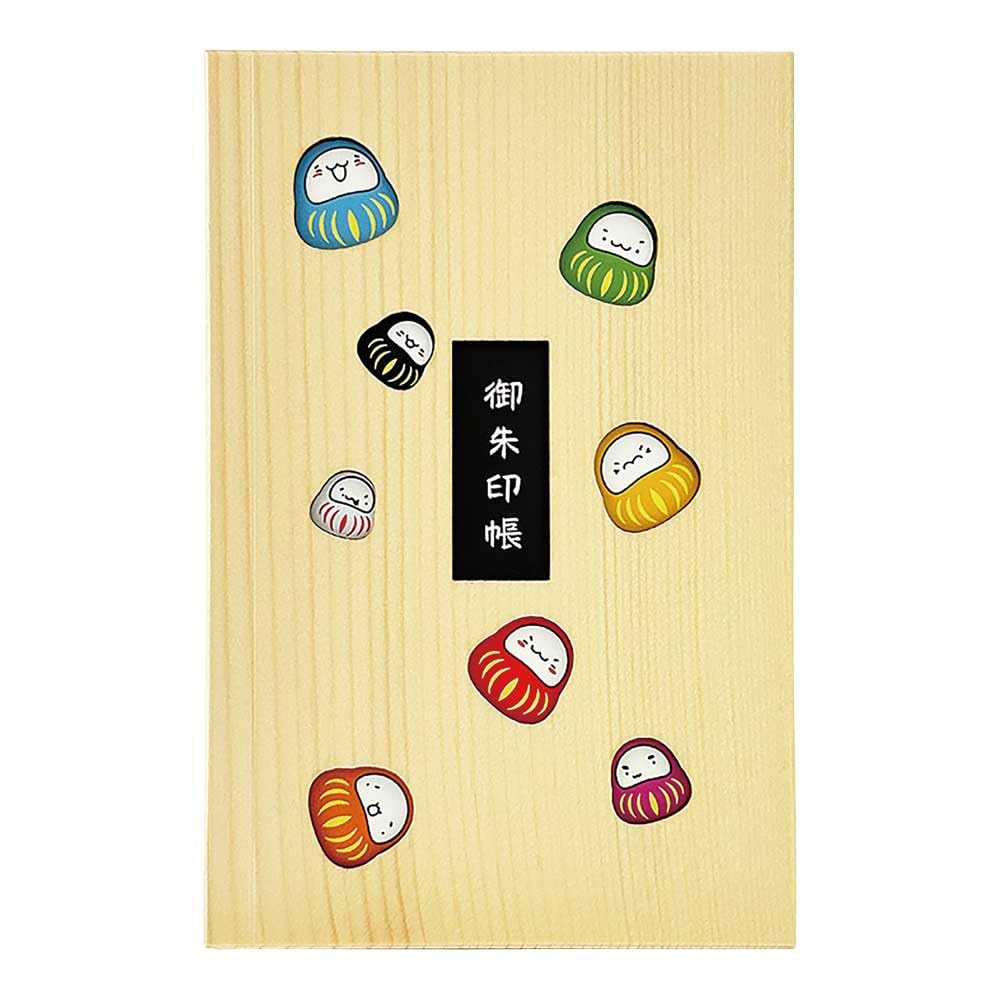 

Yamaco Wooden Goshuincho (Stamp Book) Daruma 18x12cm 78746