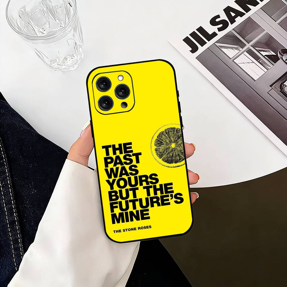 

The S-Stone R-Roses Band Phone Case For iPhone 17,16,15,14,13,12,11 Plus,Pro Max,XS,Soft Silicone Black Cover iPhone17air