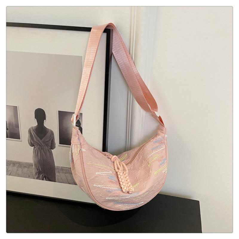 

Crossbody bag women s simple new fashion casual girl small bag summer popular single shoulder dumpling bag розовый