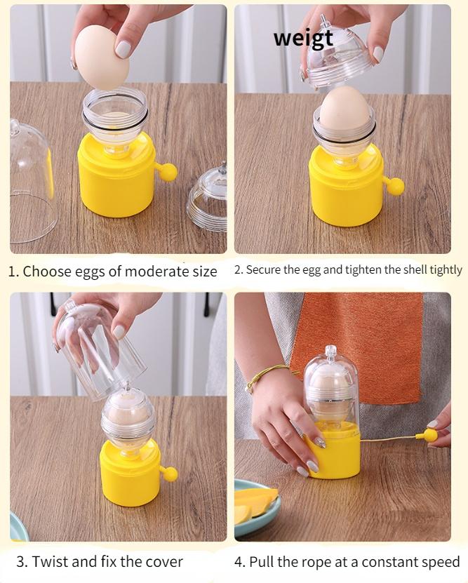 Elektrischer Eierquirl, Schneebesen, Eiermixer, Ei-Eigelb-Mixer, Eiweiß- und Eigelb-Mixer, Eierschüttler