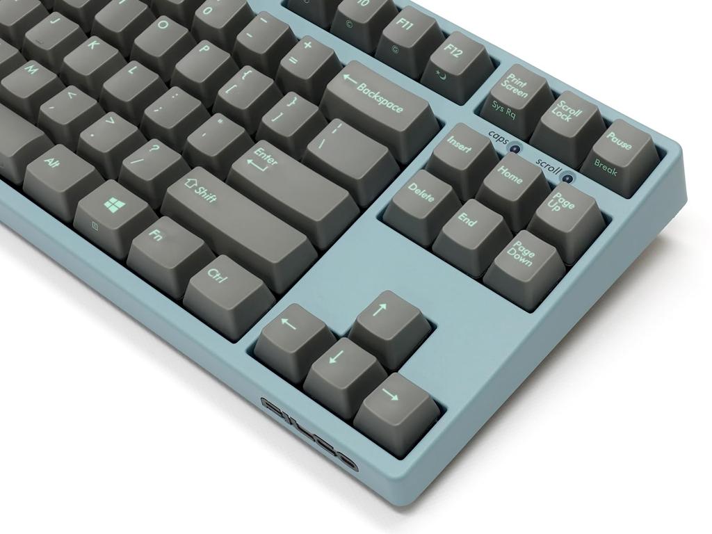 FILCO Majestouch ASAGI Tenkeyless English layout 87 keys CHERRY MX Silent red axis PBT molded sky gray keycap with 3 red key locks Asagi + two-color