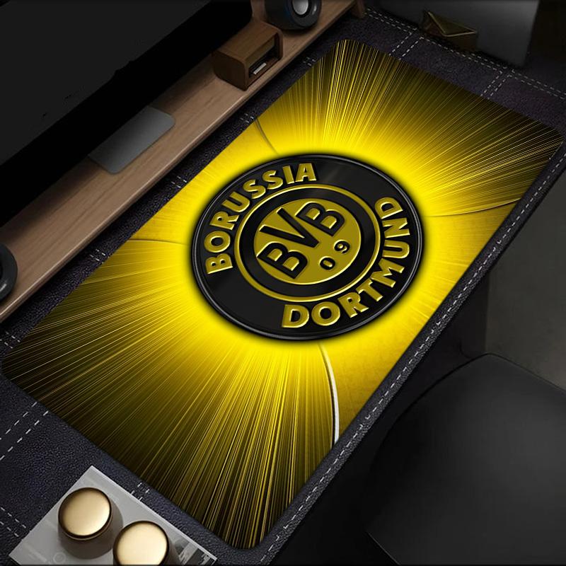 Podkładka pod mysz Borussia Dortmund, gumowa podstawa, mata na biurko do e-sportu, podkładka pod mysz dla graczy i do użytku biurowego, biurko gamingowe, łatwa do czyszczenia mata