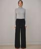 MALOUPE 2168 Brushed Four-Way Stretch Wide Pants (Black)
