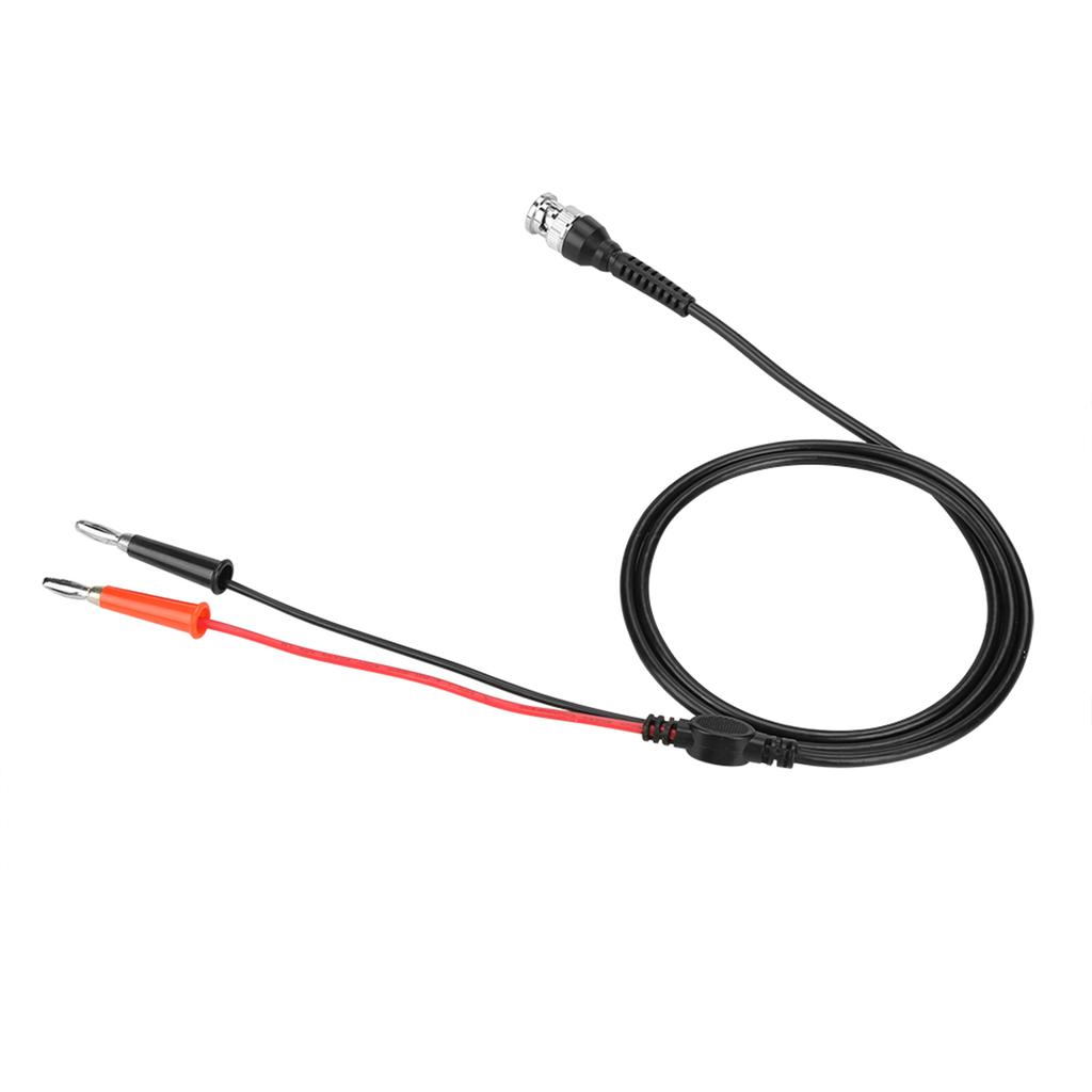 2Pcs Black Red BNC to Dual Banana Plug Connector Test  s 50 Ohm