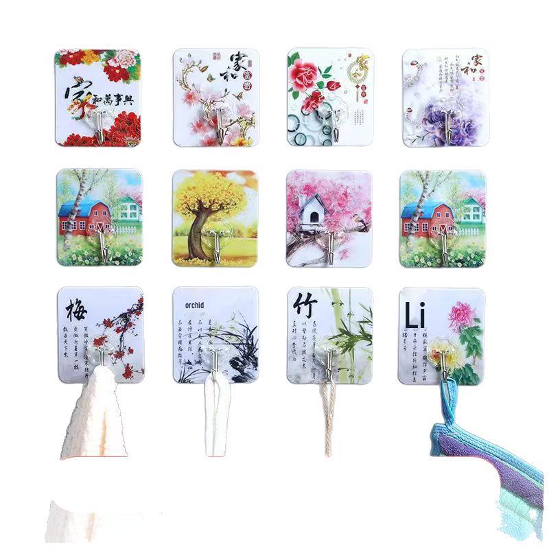 Waterproof Transparent Adhesive Wall Hook for Bathroom & Kitchen