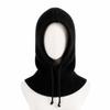 Hooded Balaclava Hat Drawstring Dual-Purpose Pullover Cap Head Hooded Hat  Winter Outdoor
