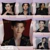 LLee JJong Suk Cushion Cover Natural Linen Organic Fabric DoubleSided Printing Couch Pillow Covers Home Decor