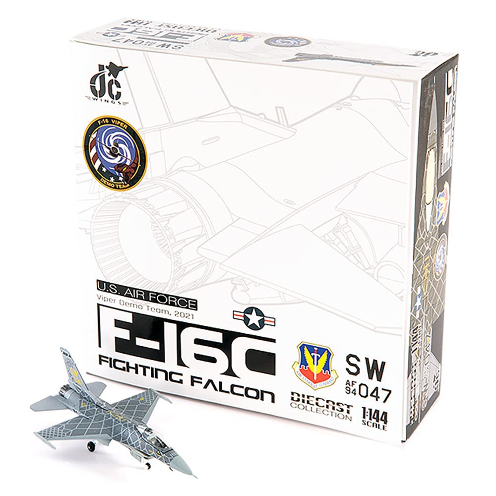 Motor City Classics JCW Scale US Air Force Viper Demo Team 2021 Finished Model 1/144 F-16C