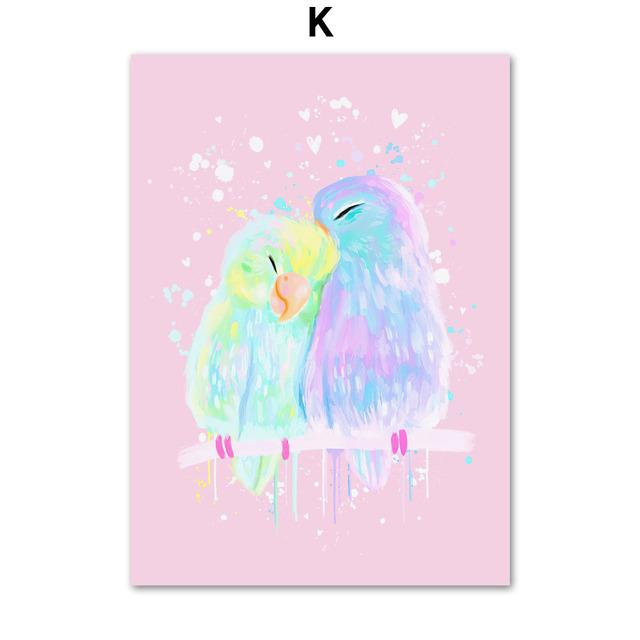 Wild Leopard Lion Strawberry Cherry Orange Vase Pastels Wall Art Canvas Painting And Prints Wall Pictures For Living Room Decor No Frame