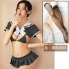 Sexy Lingerie Three-point Pajamas Uniform Suit Seduction Flirting Bed Passion Student Outfit Small Boobs Show Big