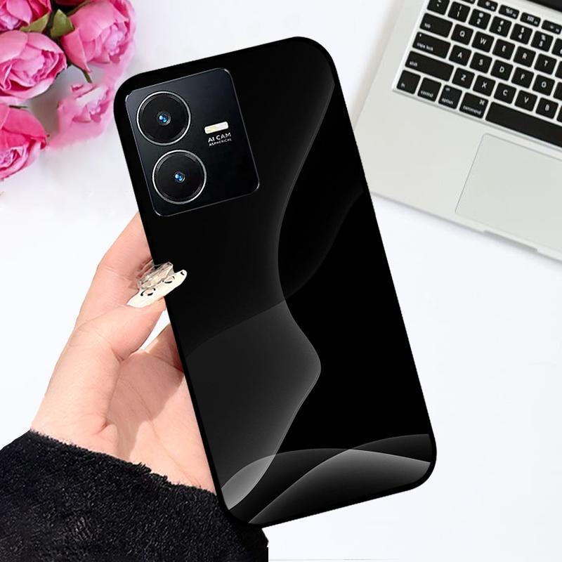 Pour Vivo Y22 4G Coque V2207 V2206 Y22s Impression Couleur Mat TPU Silicone Souple Housse de Téléphone Pour Vivo Y35 4G Pare-chocs Anti-choc Fundas