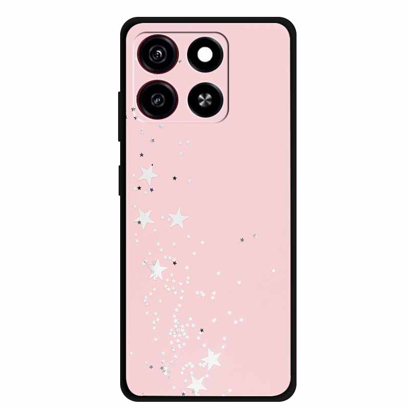 Christmas Cover For ZTE Blade A35 A55 Case Black Silicone Cases for ZTE Blade A55 Cartoon Santa Claus Christmas Tree Back Cover