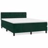 Cadre de lit avec matelas - Maison Exclusive - Velours - 140x190cm - Tête de lit réglable