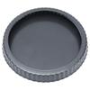 9in Bakeware Carbon Steel Baking Pan with Movable Chassis and Wavy Edge Nonstick Black for Family
