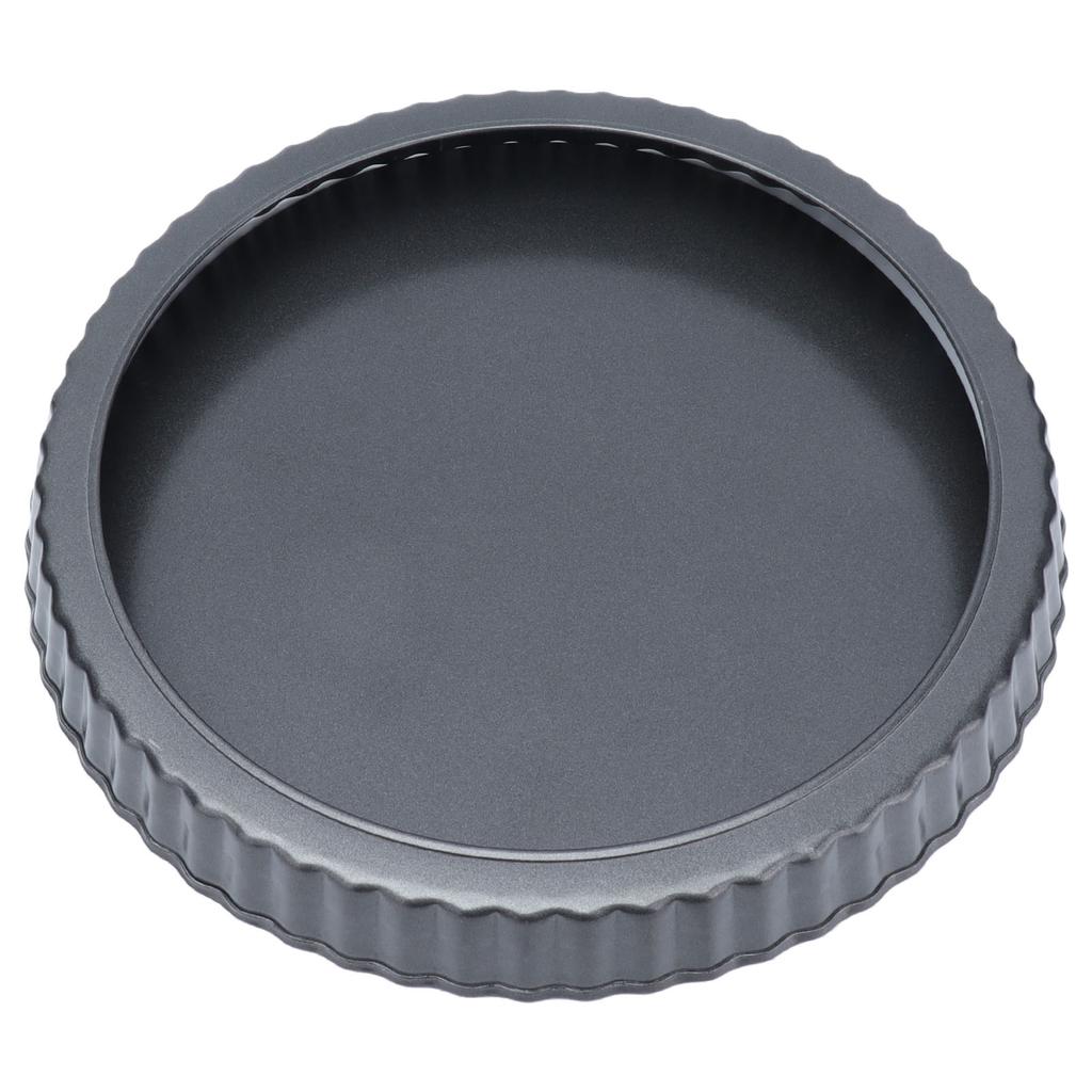 9in Bakeware Carbon Steel Baking Pan with Movable Chassis and Wavy Edge Nonstick Black for Family