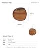 S'more Woodi Plate Wooden Tableware Plate (M Size (20 X
