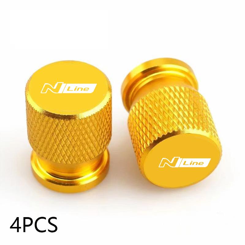 For Hyundai NLINE i30 i40 ix 35 Coupe Tucson Sonata Elantra Kona Car Wheel Tire Valve Caps Tyre Stem Covers Airdust Waterproof TT35