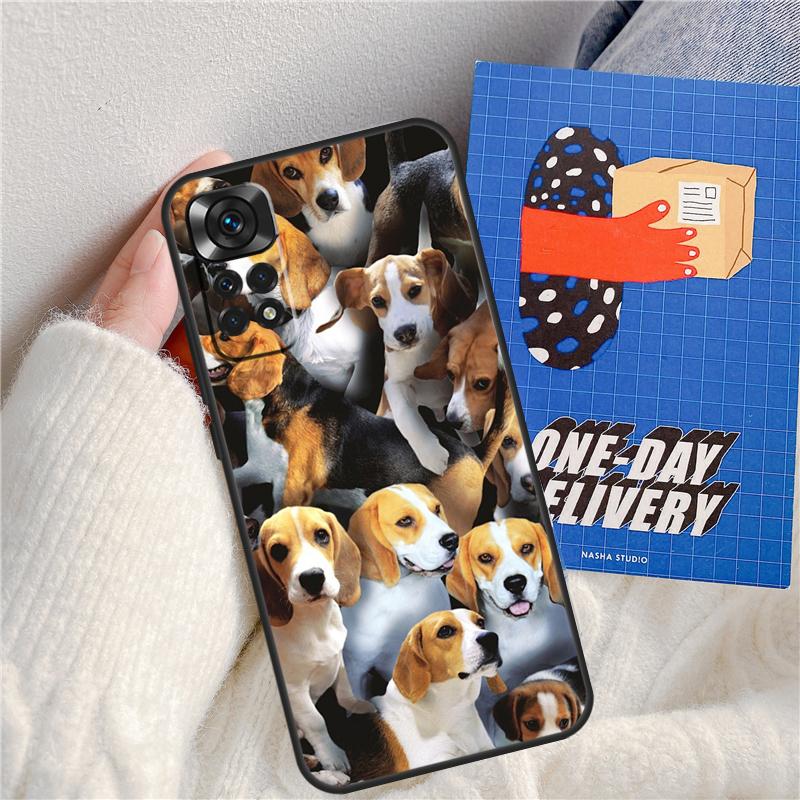 Cartoon Beagle Dog Funda For Xiaomi Redmi 14C 10C 12C 13C Redmi Note 13 Pro 9 10 11 12 10S 11S 12S 14 Pro Case