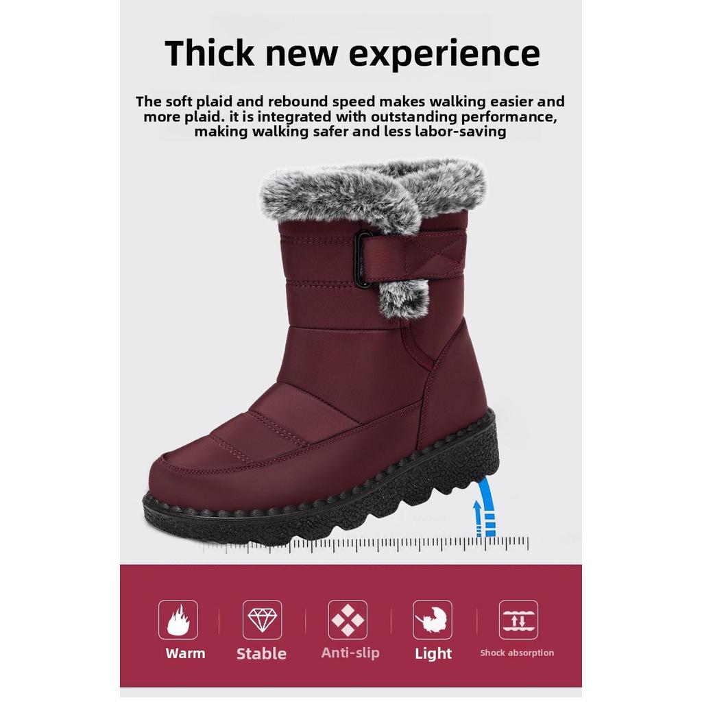 Winter Velvet Warm Women's Velvet Shoes, Casual Snow Boots for Women, with Soft Warm Lining, Fashionable and Trendy Casual Women's Shoes