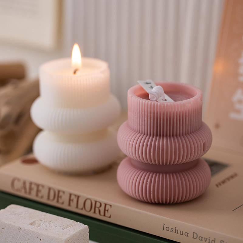 Nordic Style Art Scented Candle Home Creative Fragrance Souvenir Geometric Candle Ornament