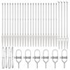 Posts de clôture vidaXL avec pointe 26 pcs Ø32 mm 160 cm en acier galvanisé 3350211