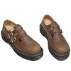 Martin boots Mary Jane shoes leather low-top small leather shoes women's Crazy Horse brown fashion student Hugh