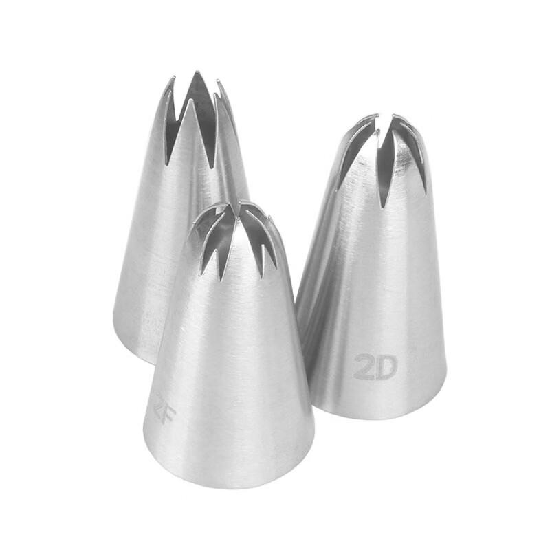 Ruhan Stainless Steel Medium Cake Decorating Nozzle Set