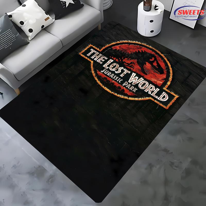 New Shelves ! Classic Jurassic Park Carpet, Living Room Bedroom Office Children's Room of Choice, Non-slip Machine Washable Mat