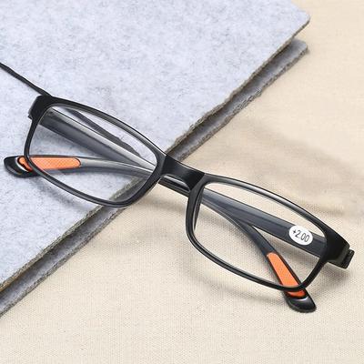 Ultraleichte quadratische Lesebrille Damen Harzglas Alterssichtigkeit Brille Alterssichtige Brille