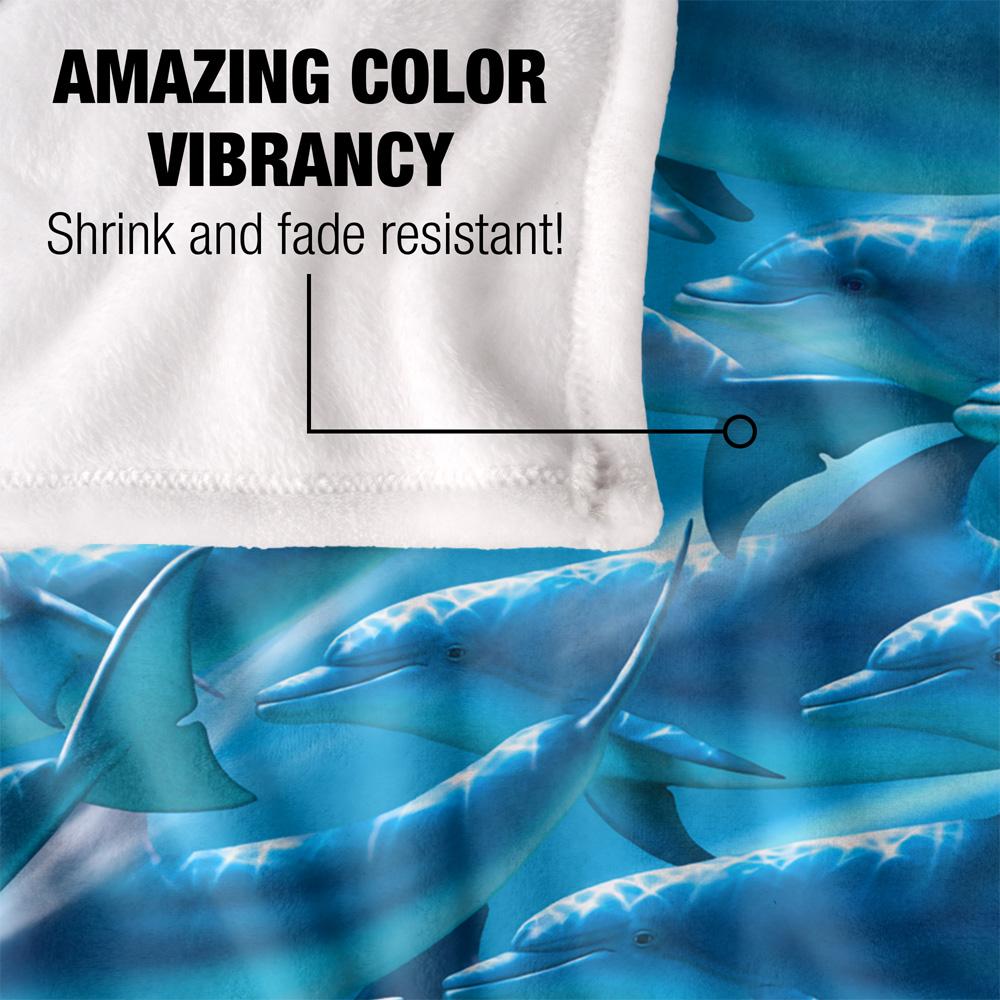 Royce McClure Silky Dolphin Race Supersoft Blanket
