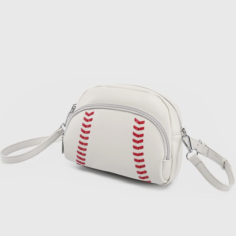 2025 New Retro Pop Baseball Shape Shoulder Bag Women's Shoulder Bag Creative Personalized Bag Crossbody Bag for Women