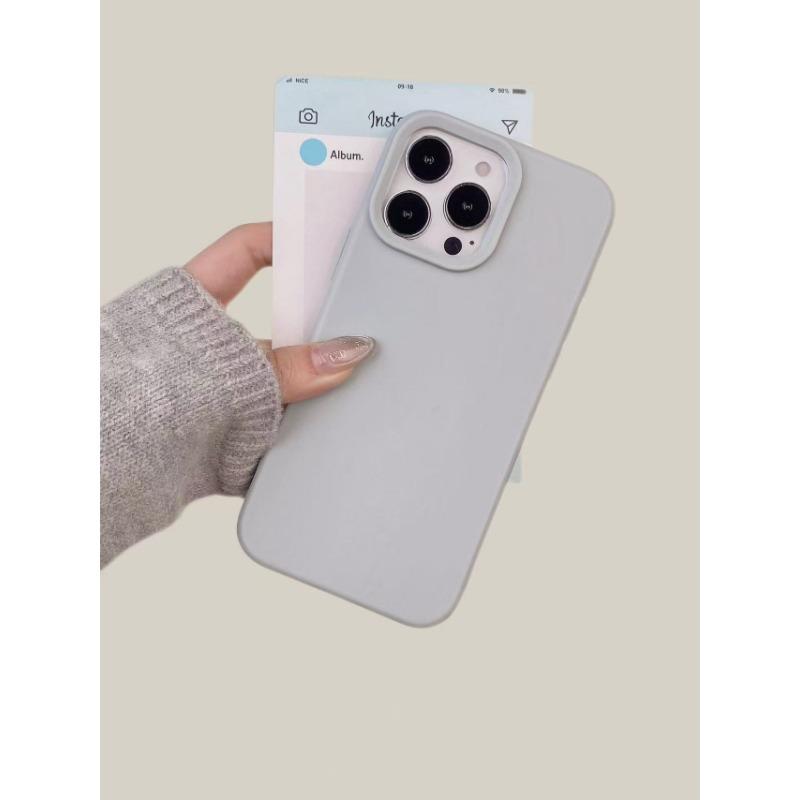 

Skin like Solid Color Glutinous Rice Case Suitable for Apple 16promax Simple Phone Case Iphone15 Protective Case 14 Shockproof Apple 16PLUS