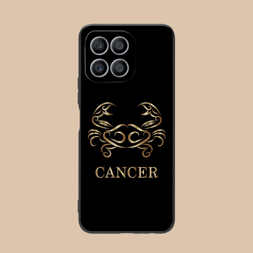 Zodiac Sign Cancer Mobile Phone Case for Honor 90 80 70 60 50 30 20 10 9 8 7 Pro S SE Lite 5G Colorful Printing Cover Pretty