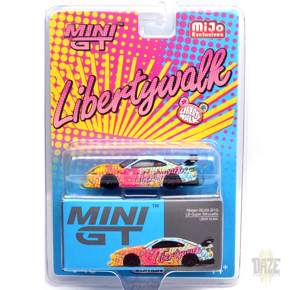 MINI GT Scale MiJo TOYS EXCLUSIVE NISSAN SILHOUETTE S15 SILVIA LB KUMA MiJo Toys Exclusive Nissan SILHOUETTE S15 Silvia LB KUMA 164 - LB-SUPER (USA)