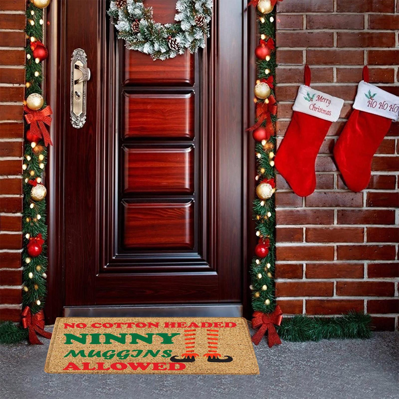 

Різдвяний фестиваль Прикраса Передні двері Килим Внутрішній Відкритий Протиковзкий килимок