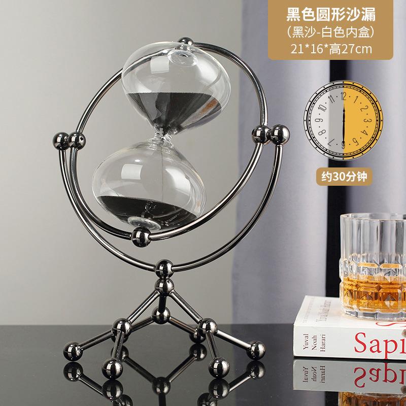 New Modern Round Hourglass 30 Minute Timer Ornament Office Study Decoration Ornament