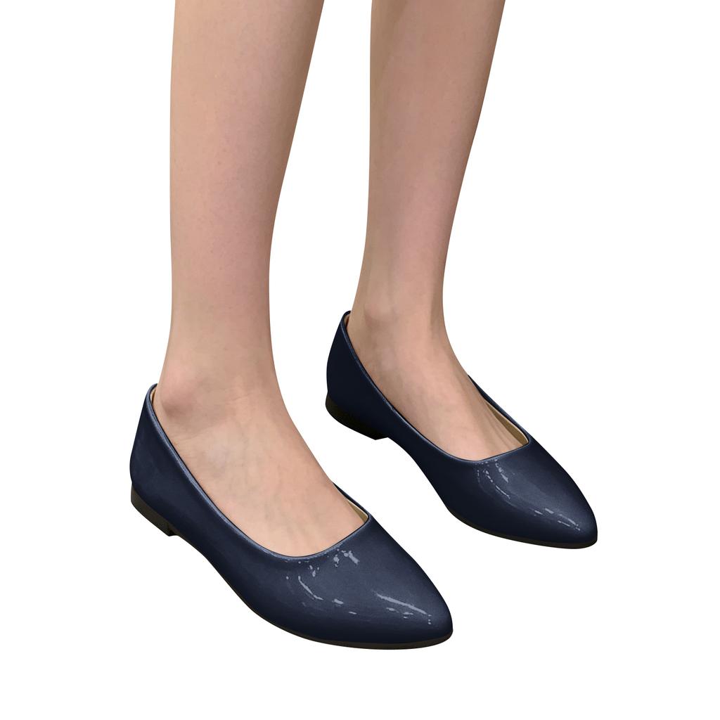 Women's Casual Pointed Toe Flat Shoes Slip On Comfortable Lightweight Soft Insole Flexible Outsole Durable Construction