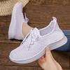 Women Shoes Summer Versatile Casual Shoes Mesh Cutout Breathable Sneakers Soft Sole Mom Shoes Casual daily Comfortable Lightweight Sneakers