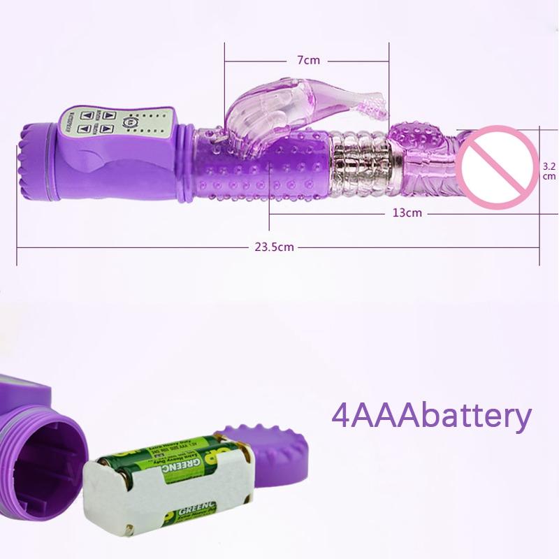 Rabbit Vibrator Dildo G-bod Glitoral Sex Toy Masážní přístroj