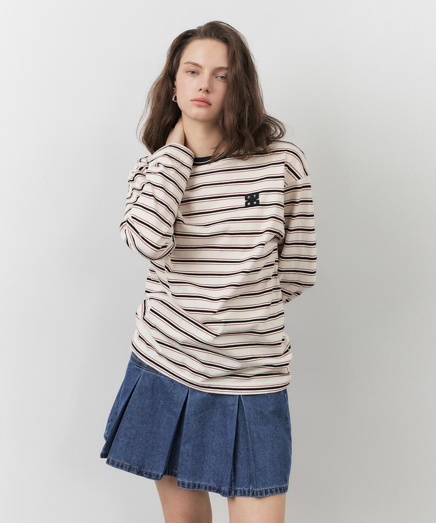 City Breeze Pleated Denim Mini Skirt_Indigo