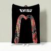 Fashion E-Evisu Throw Lightweight 240g Flannel Blanket Soft Skin-friendly for Summer Cooling