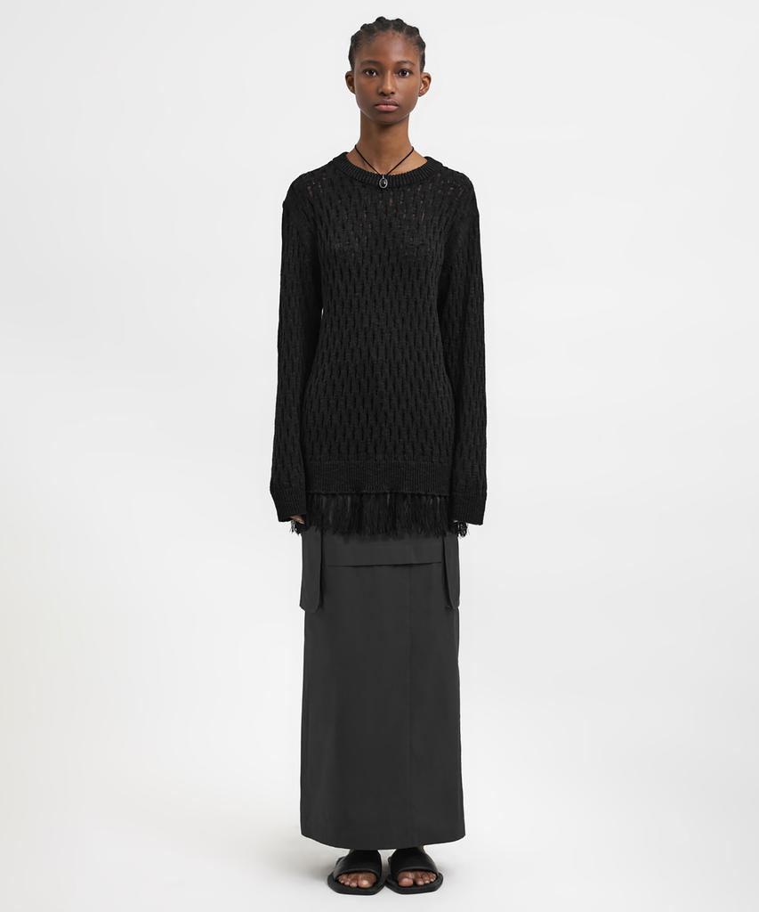 Youth Cargo Maxi Skirt - Charcoal Gray