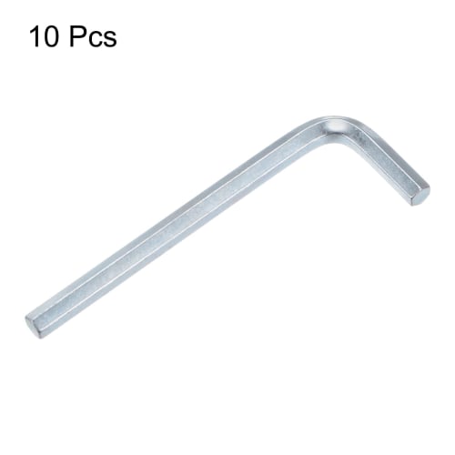 uxcell 10-Piece Hex Wrench Set, 5mm L-Shaped Alloy Steel Hex Keys, Short, Repair Tool for Tightening and Removing Screws, Assembly of Furniture, and B
