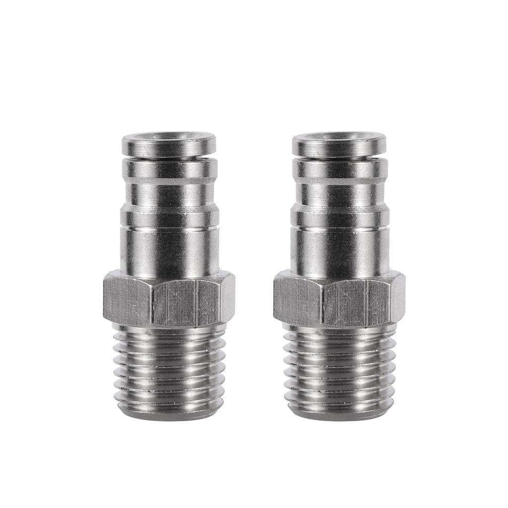4 Pcs 1/4” Pipe Slip Lock Connector Pneumatic Pipe Connector OD 6.35mm Tube Misting Irrigation Nozzle Fitting Tube Fittings New