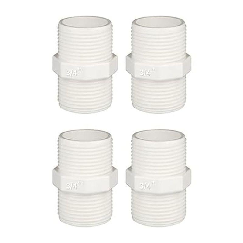 M-Modern-1Set Garden Hose Adapter With Clamp Kit Water Tank Connector Thru-Bulk Pipe Fitting