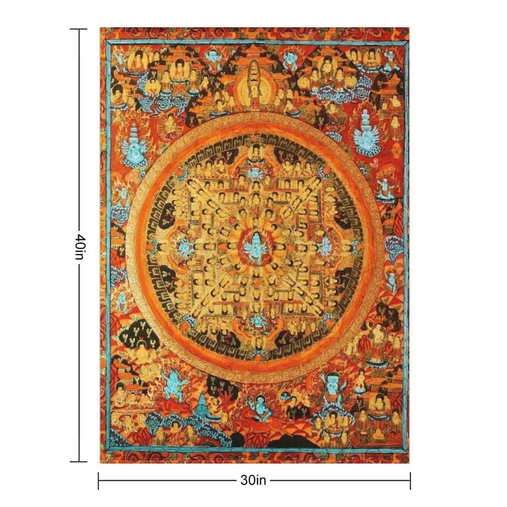 Buddhist Mandala Ashta Bhairava Thangka 45 Throw Blanket for Babies Sofas Manga Christmas Gifts Blankets
