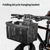 Cesto Pieghevole per Bicicletta Portatile Portapacchi Anteriore per Manubrio Bici da Strada Accessori Multifunzionali per Ciclismo