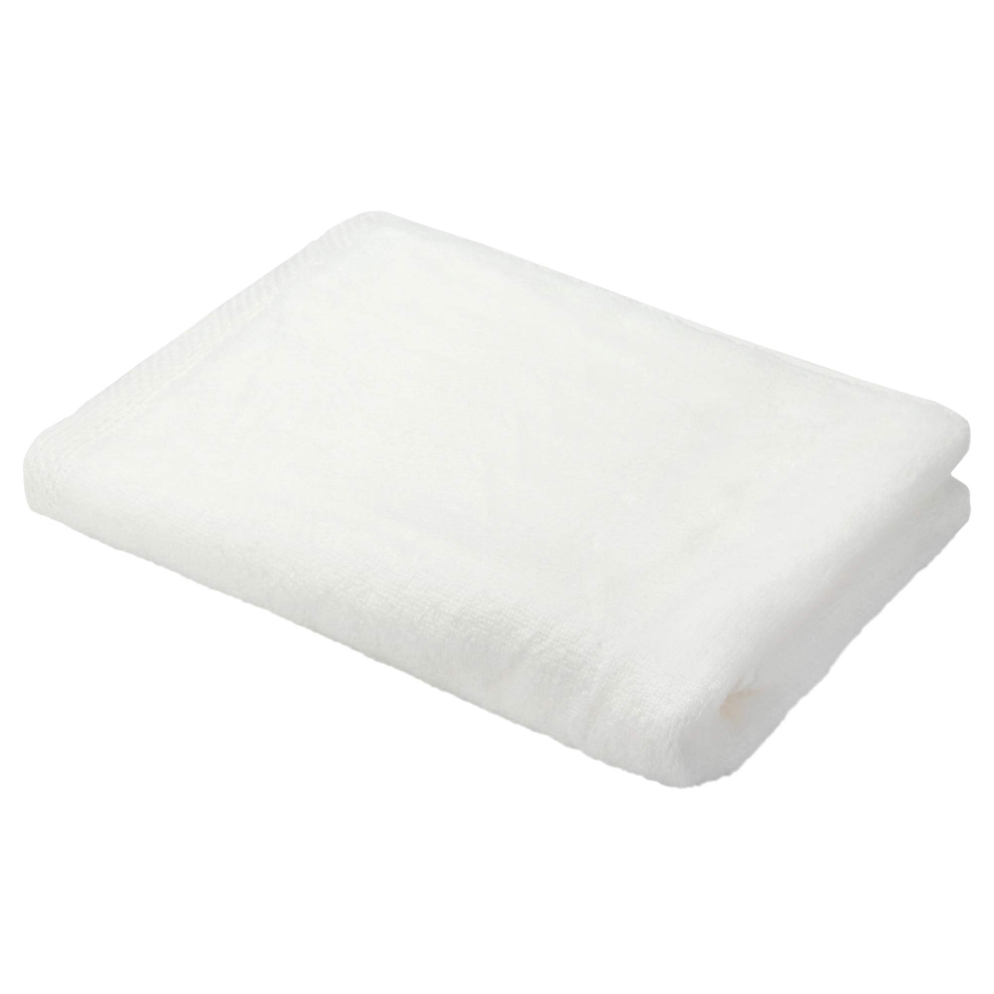 

Nishikawa Imabari Bath Made in Enhanced Watairo TT19250600W Towel, 100% Cotton, Japan, Absorbency, Marowata, White, белый